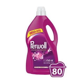 Засіб для делікатного прання Perwoll Renew Color Detergent Blossom Відновлення та аромат, для кольорових речей, 80 циклів прання, 4 л