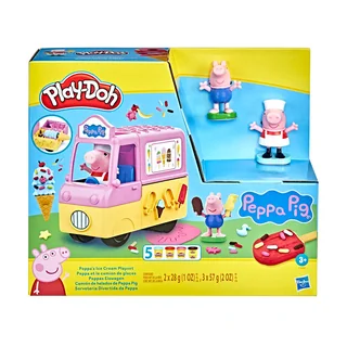 Набір для ліплення Play-Doh Машинка з морозивом Свинки Пеппи, від 3 років, 8.1*25.4*21.59 см, 18 деталей (F3597)