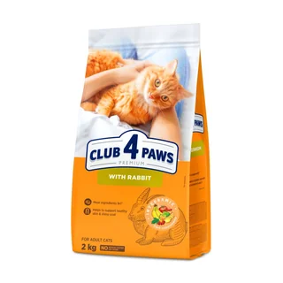 Сухий корм для котів Club 4 Paws Premium із кроликом, 2 кг